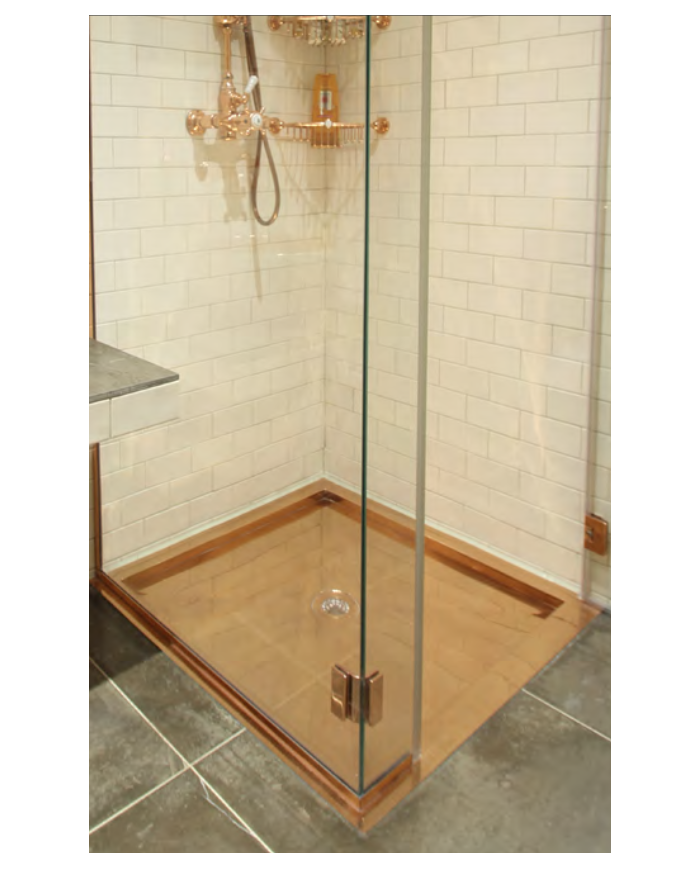 Bac à douche 90x120 cm Bleu Provence