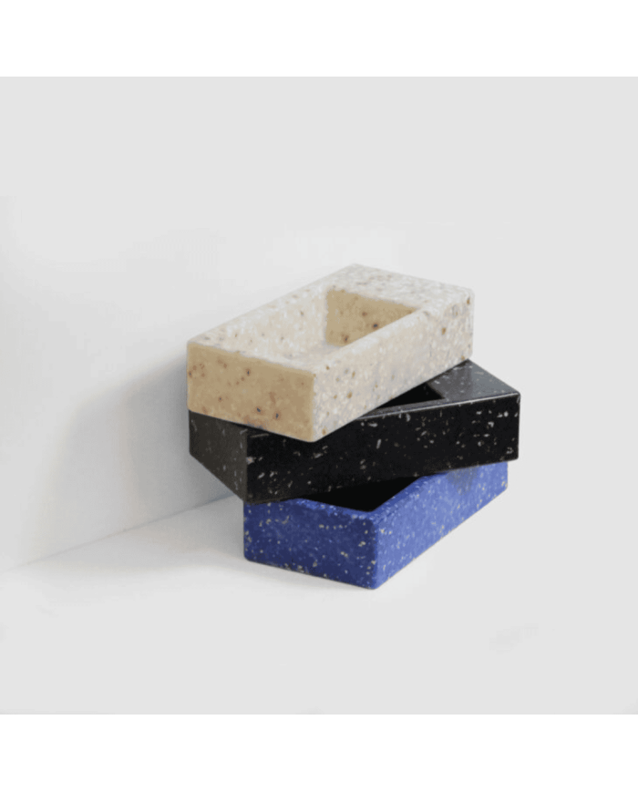 Lave-mains bleu nuit 36cm Flush 3 Clou