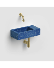 Lave-mains bleu nuit 36cm Flush 3 Clou