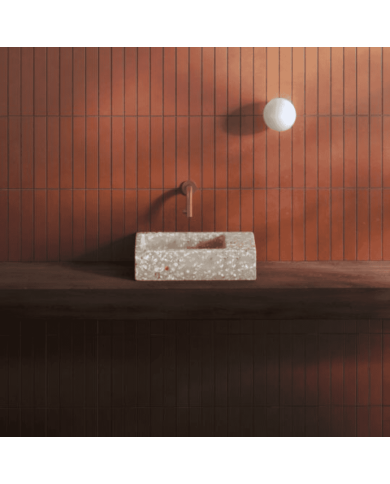 Lave-mains Terra clair 36cm Flush 3 Clou