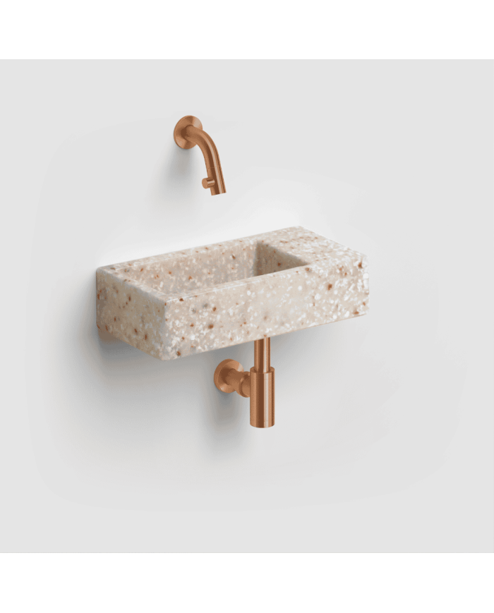 Lave-mains Terra clair 36cm Flush 3 Clou