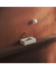 Lave-mains Terra clair 36cm Flush 3 Clou