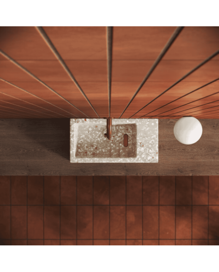 Lave-mains Terra clair 36cm Flush 3 Clou