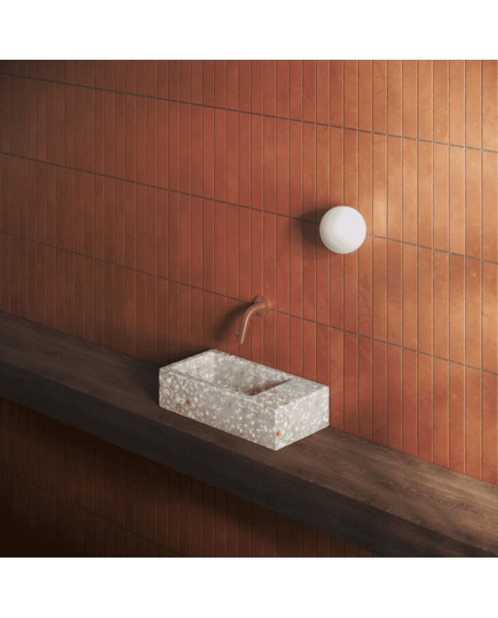 Lave-mains Terra clair 36cm Flush 3 Clou