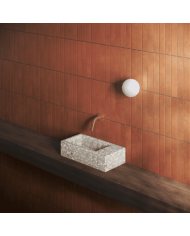 Lave-mains Terra clair 36cm Flush 3 Clou