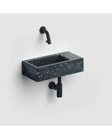 Lave-mains Noir galaxie 36cm Flush 3 Clou