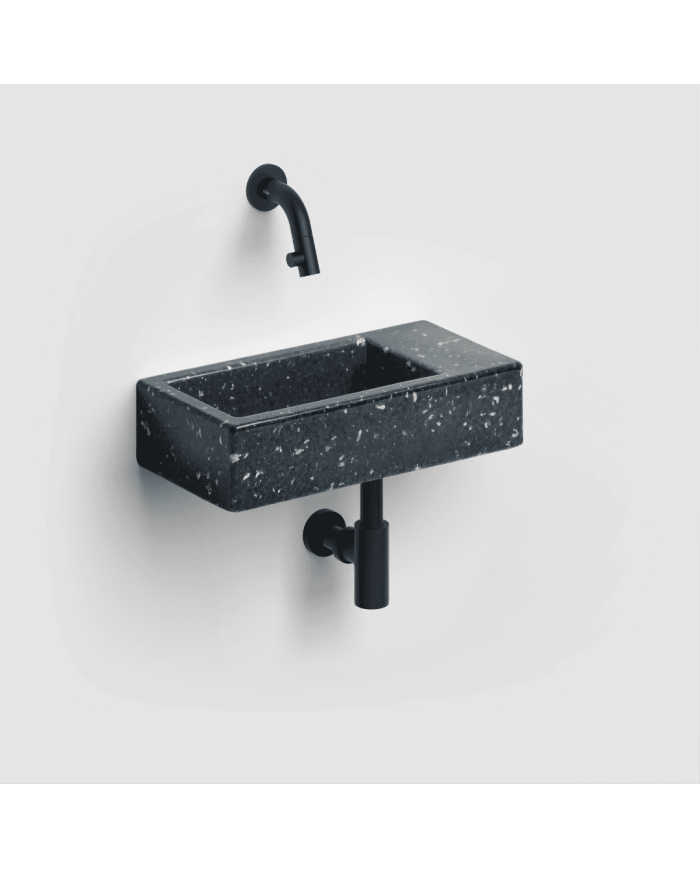 Lave-mains Noir galaxie 36cm Flush 3 Clou