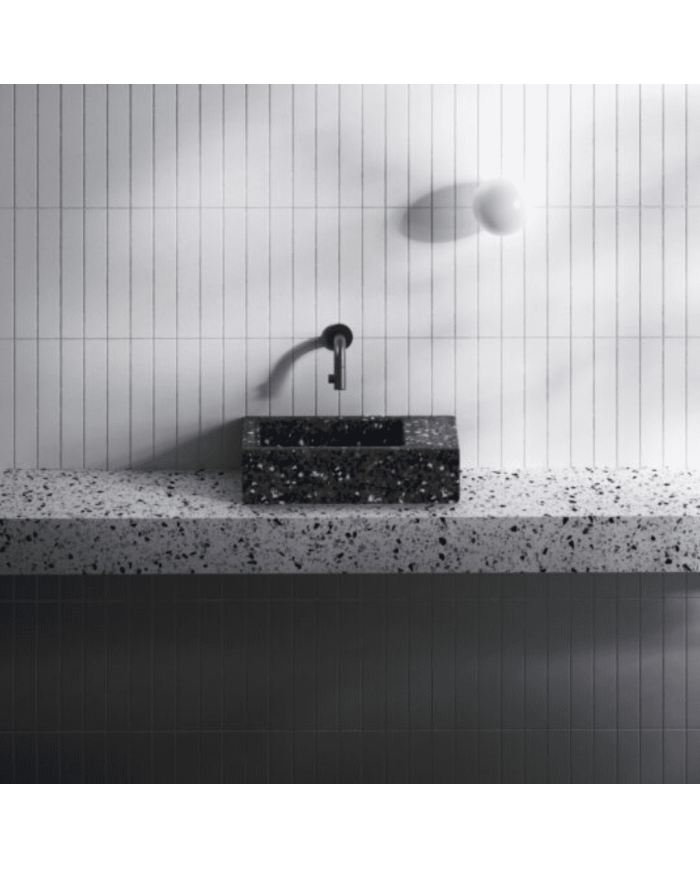 Lave-mains Noir galaxie 36cm Flush 3 Clou