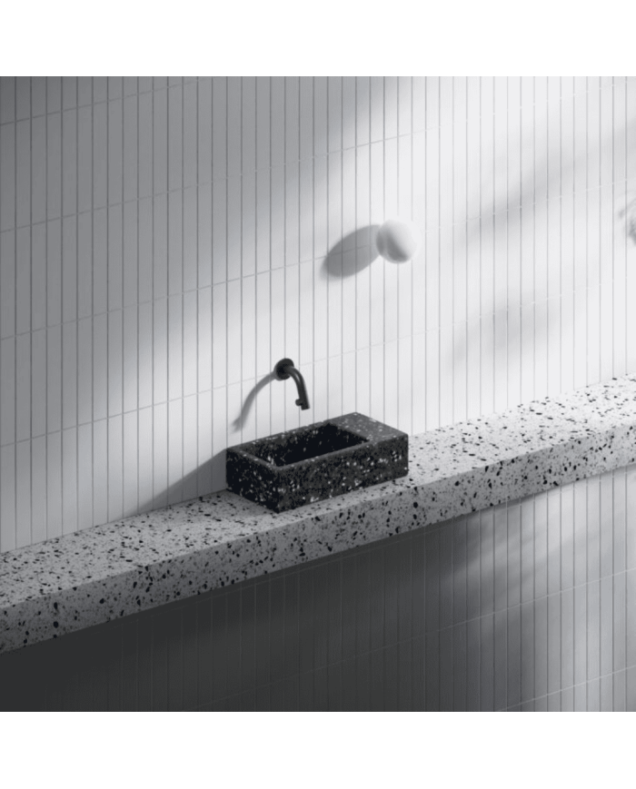 Lave-mains Noir galaxie 36cm Flush 3 Clou