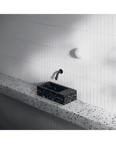 Lave-mains Noir galaxie 36cm Flush 3 Clou