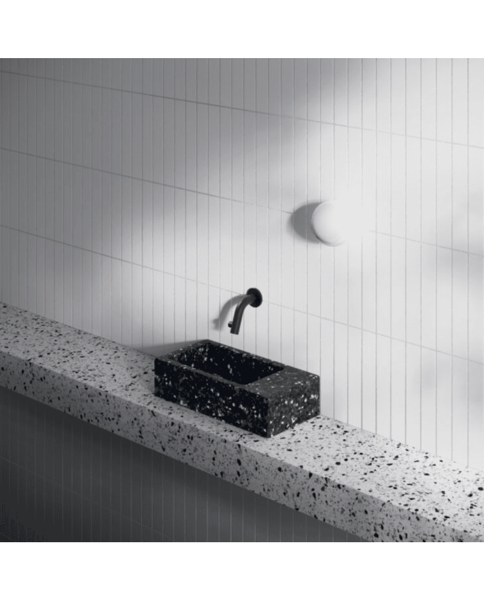 Lave-mains Noir galaxie 36cm Flush 3 Clou