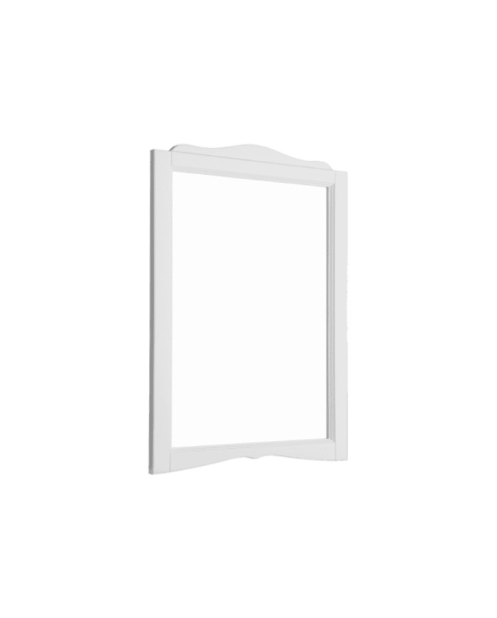 Miroir rectangulaire blanc Simas Miroir 83 avec cadre fin et design rétro