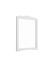 Miroir rectangulaire blanc Simas Miroir 83 avec cadre fin et design rétro