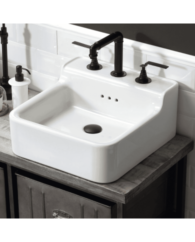 Lavabo 44cm - Industrialis Bleu Provence