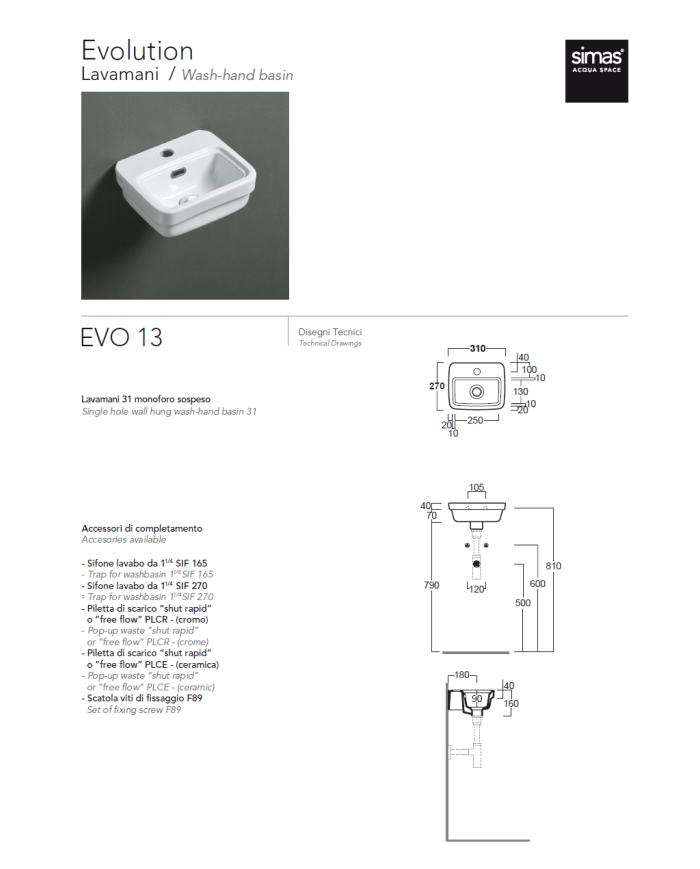 Lave-mains 31 - Simas