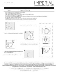 Cuvette suspendue - Regent Imperial