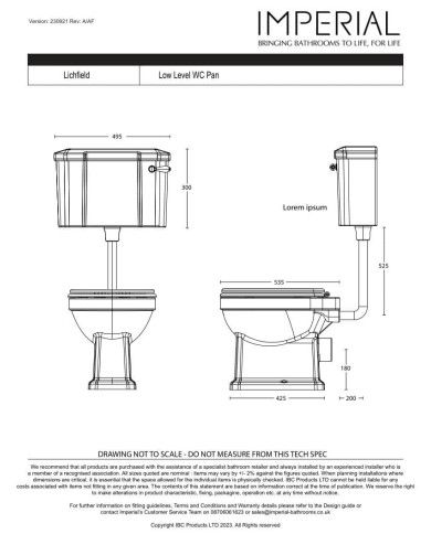 Cuvette chasse mi-haute - Lichfield Imperial