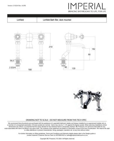 Mélangeur bain - Lichfield Imperial