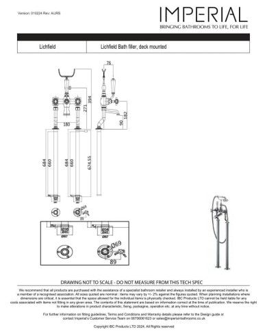 Mélangeur sur pied Lichfield Imperial