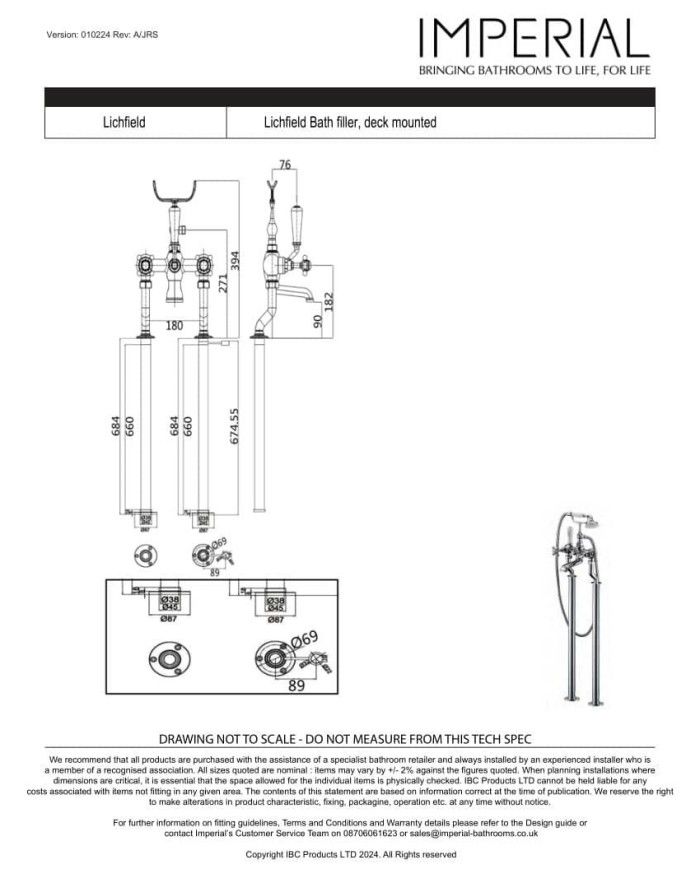 Mélangeur sur pied Lichfield Imperial