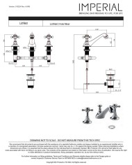 Mélangeur lavabo croisillons - Lichfield Imperial