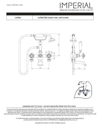 Mélangeur mural - Lichfield Imperial
