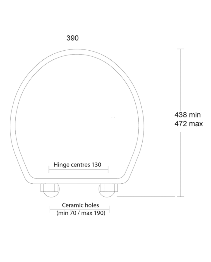 Abattant Oval Radcliffe - Imperial
