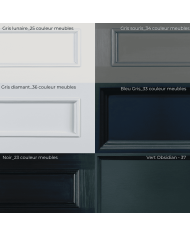 Meuble lavabo 2 vasques et miroir Astoria Aqua Prestige