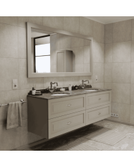 Meuble lavabo 2 vasques et miroir Astoria Aqua Prestige