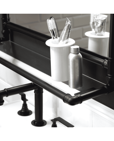 Miroir + étagère - Bleu Provence