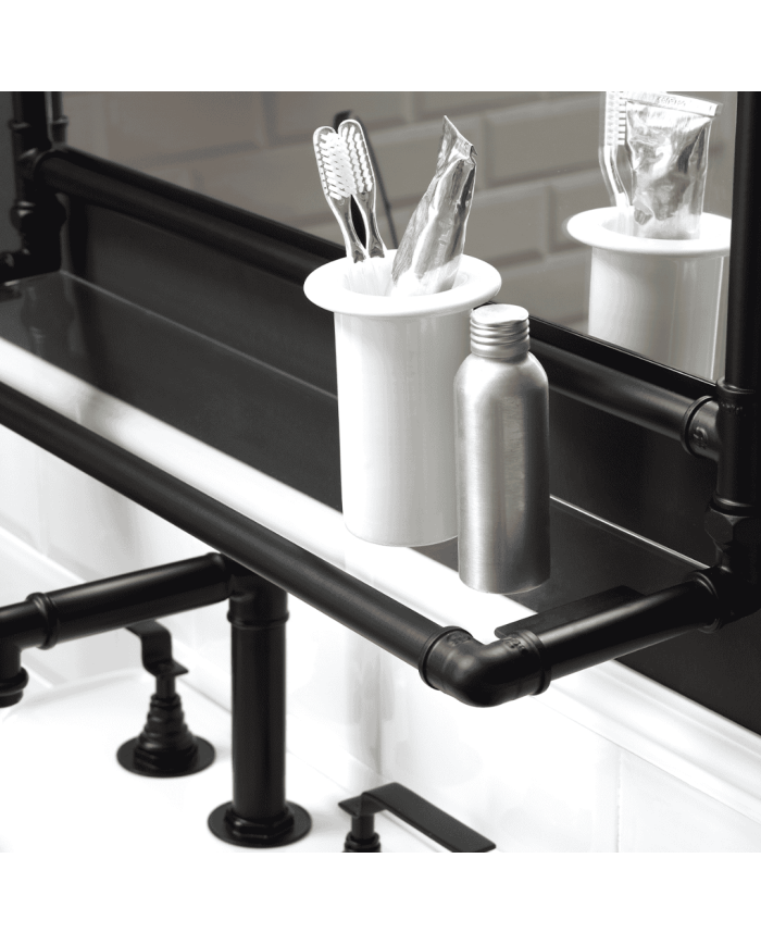 Miroir + étagère - Bleu Provence