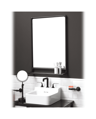 Miroir + étagère - Bleu Provence