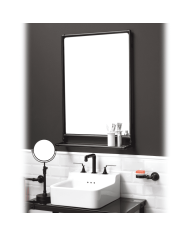 Miroir + étagère - Bleu Provence