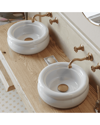 Countertop lavabo 40cm Romantica - Bleu Provence