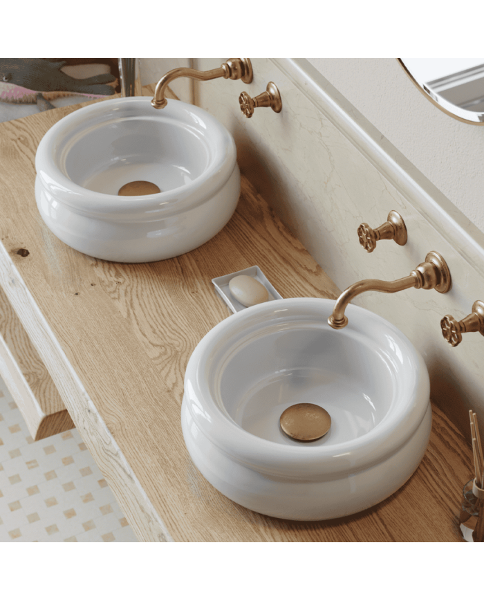 Countertop lavabo 40cm Romantica - Bleu Provence