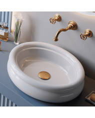 Countertop lavabo 56cm Romantica - Bleu Provence