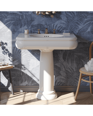 Medium lavabo 80cm Romantica - Bleu Provence