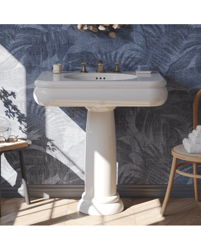 Medium lavabo 80cm Romantica - Bleu Provence