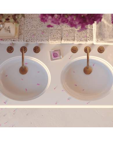 Lavabo Double120cm Romantica - Bleu Provence