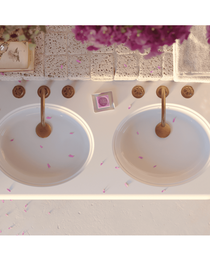 Lavabo Double120cm Romantica - Bleu Provence
