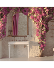 Lavabo Double 120cm Romantica - Bleu Provence