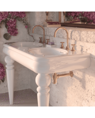 Lavabo Double 120cm Romantica - Bleu Provence
