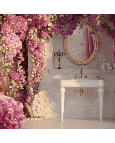 Large lavabo 100cm Romantica - Bleu Provence