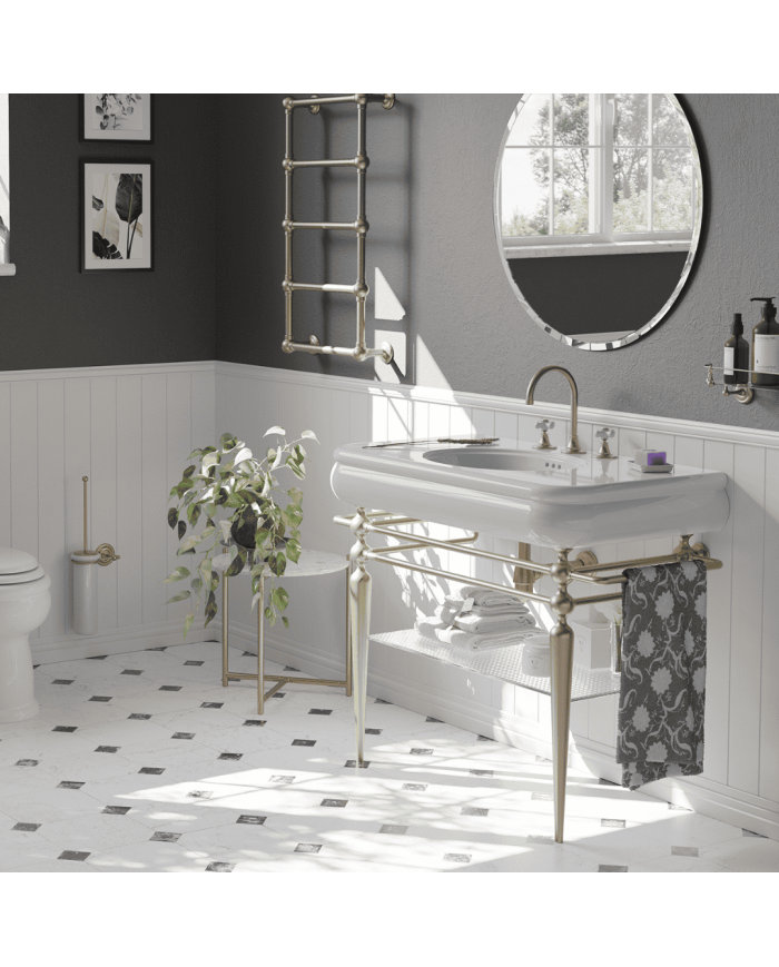 Large lavabo 100cm Romantica - Bleu Provence