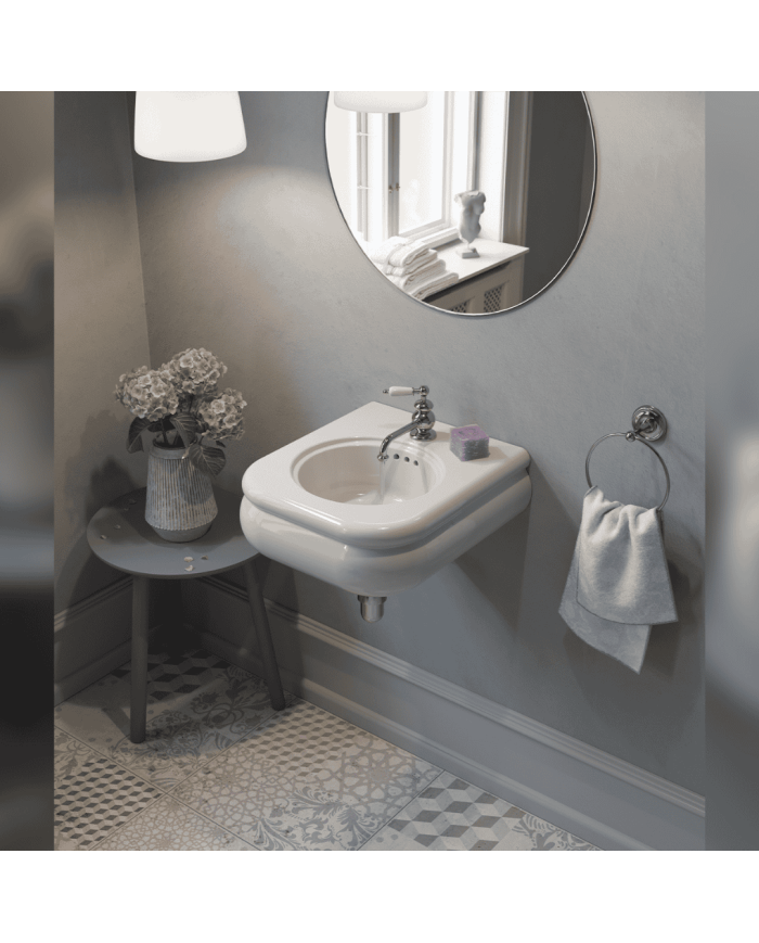 Vanity lavabo 42cm Romantica - Bleu Provence