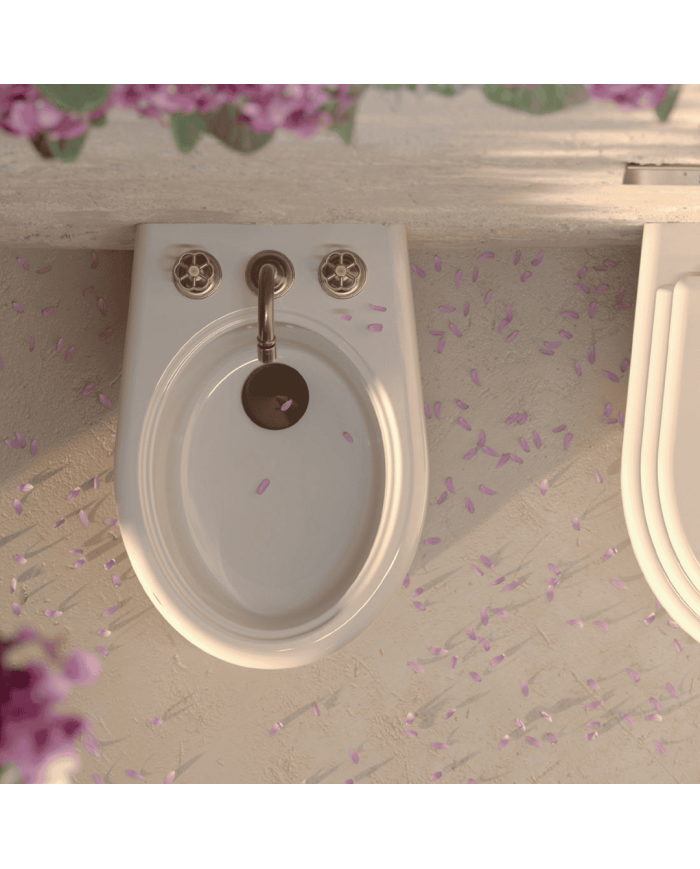 Bidet sol Romantica - Bleu Provence