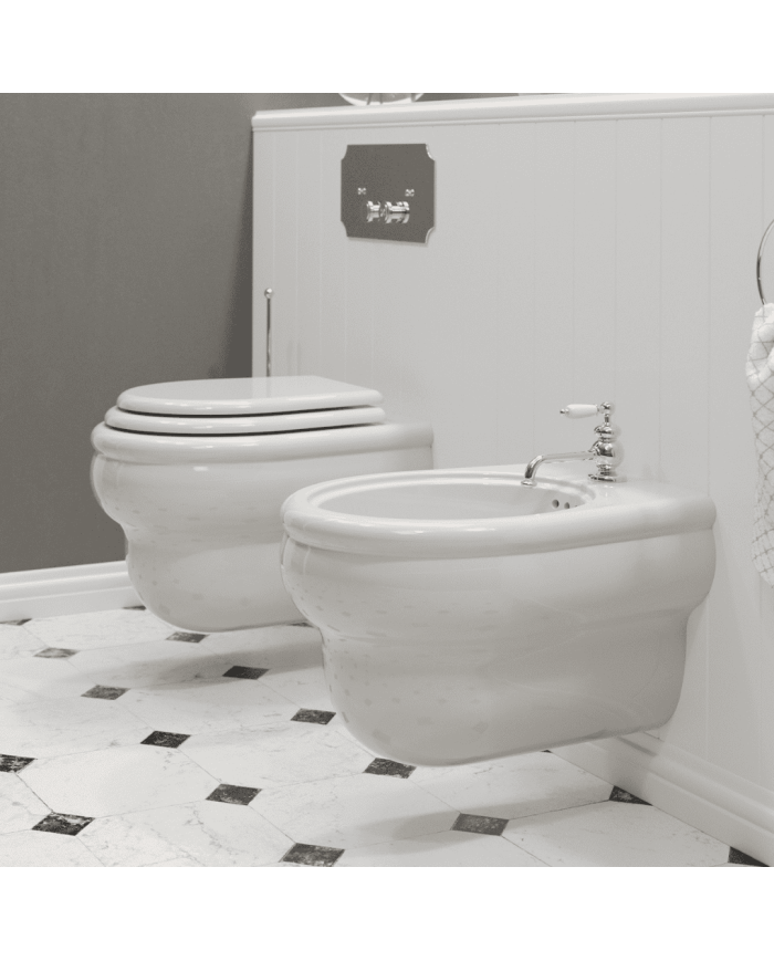 WC suspendu - Romantica - Bleu Provence