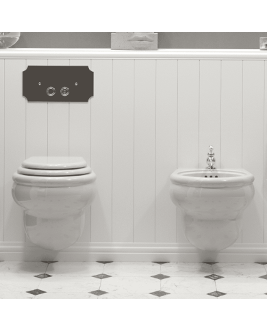 WC suspendu - Romantica - Bleu Provence