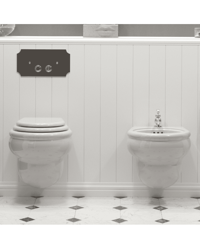 WC suspendu - Romantica - Bleu Provence