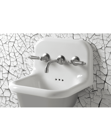 Robinet Mural droit Romantica - Bleu Provence